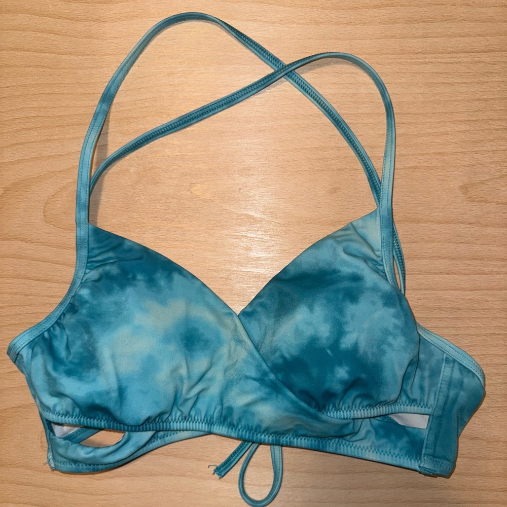 NEVER WORN blue bikini top